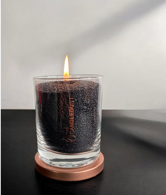 Sustainable fragrance-free ambiance with colored wax pearls