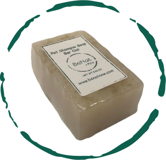 Other view of BeNat Pets All-Natural Oat Pet Shampoo Bar 5.8 oz product box for dogs and cat
