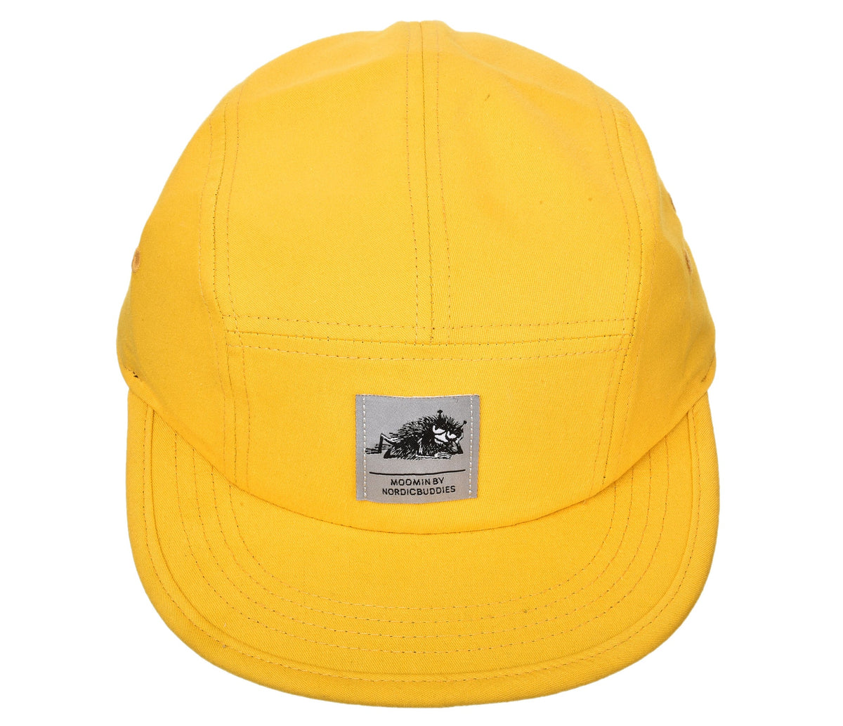 Official Moomin Stinky yellow 5-panel cap front view