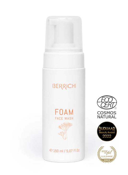 Detail of Berrichi Facial Cleansing FOAM 150ml premium pump bottle