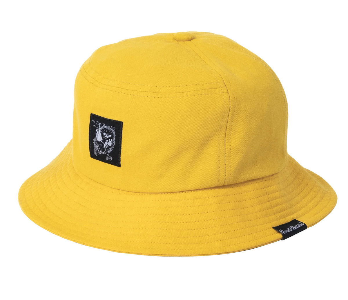 Official Moomin Stinky yellow bucket hat side view
