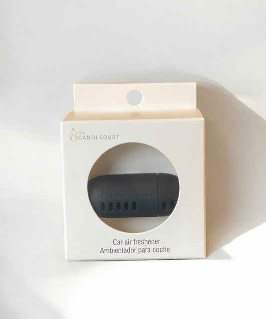 Packaging of The Candledust luxury car diffuser with natural Breeze scent