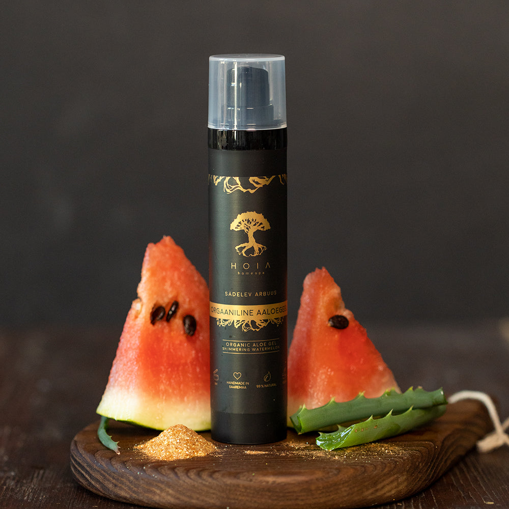 Bio-Aloe-Gel, schimmernde Wassermelone