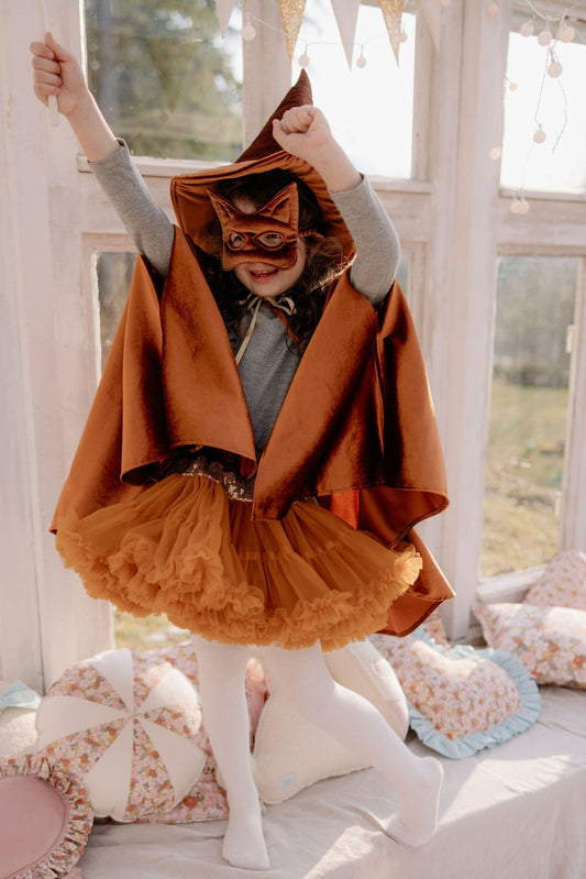 Lifestyle: Creative play with the Ginger Riding Hood cape indoors