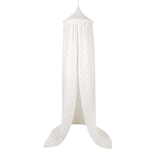 Moi Mili 100% cotton canopy with cute heart pattern