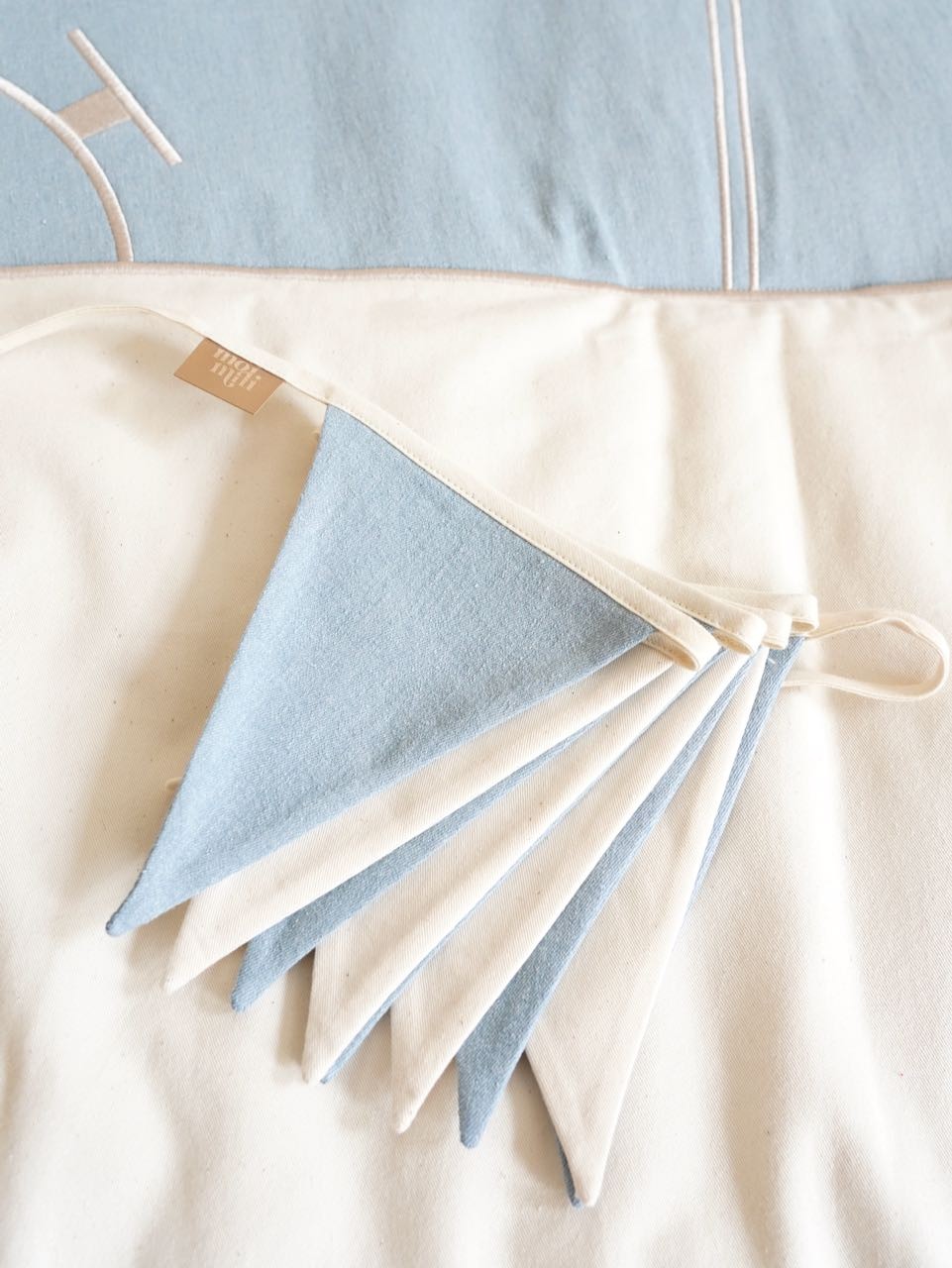 OEKO-TEX cotton jeans garland for modern nursery decoration