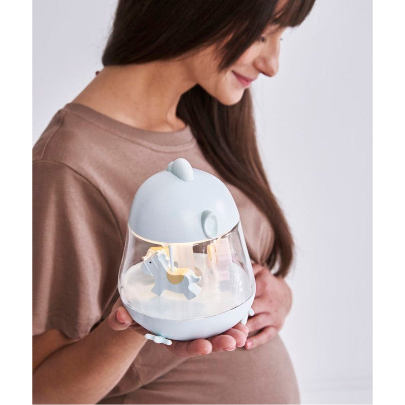 Lampe mit Karussell und Musik - Blau
