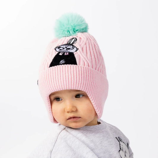 Toddler wearing Moomin Little My winter beanie front view | Moomin by Nordicbuddies