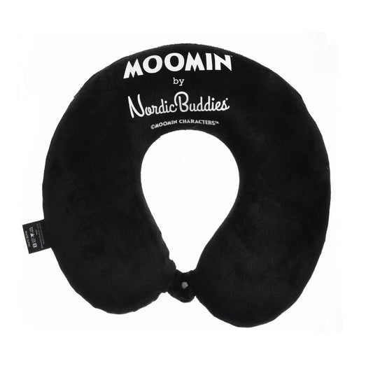Moomin Stinky memory foam travel neck pillow side and back view | Moomin by Nordicbuddies