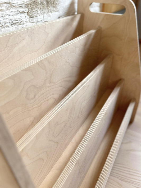 Montessori Wooden Front Facing Book Display For Kids