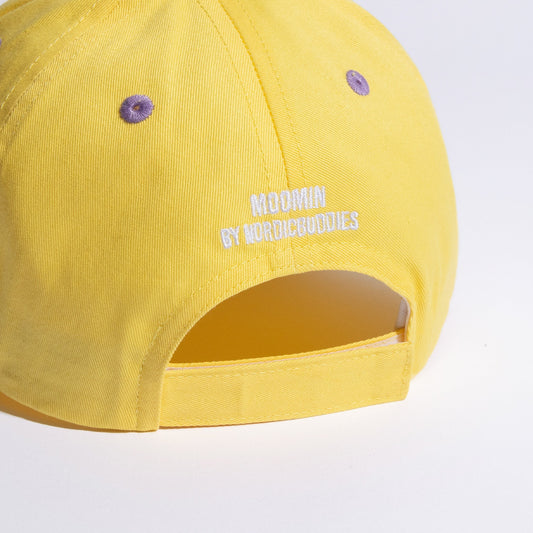 Official Moomin Snorkmaiden yellow kids baseball cap back view