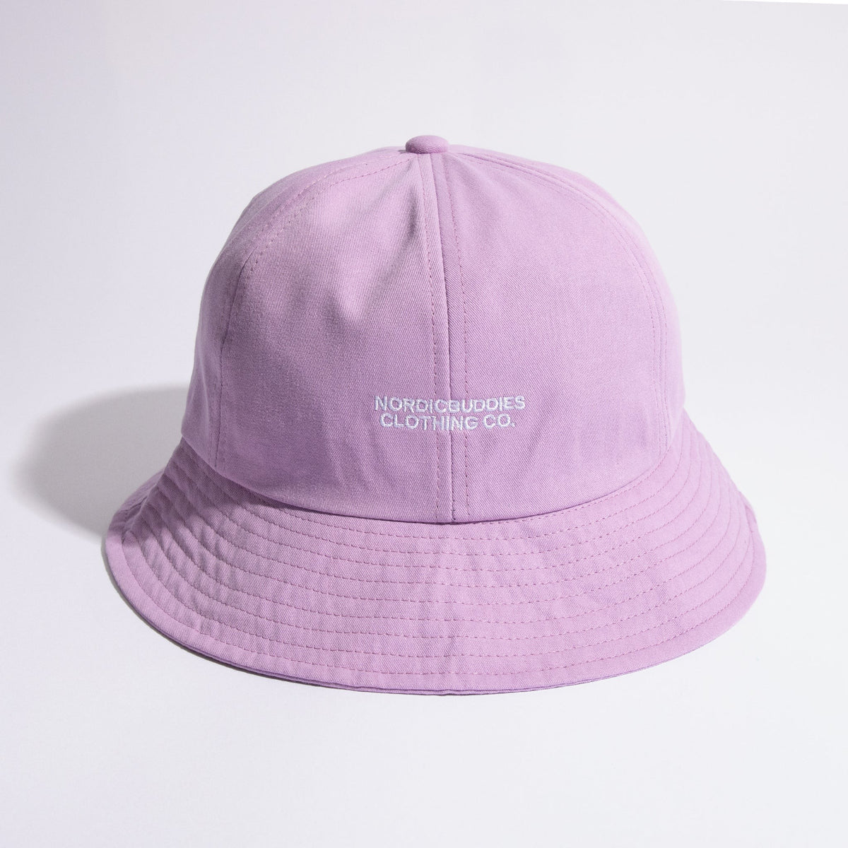 Official Pippi Longstocking lilac cotton bucket hat back view