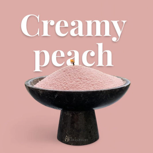 Powdered Candle Refill Kit – Unscented Creamy Peach, 330g
