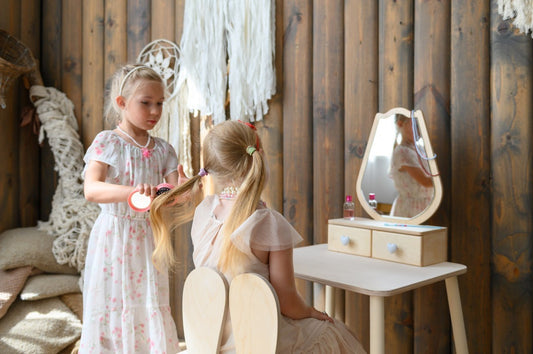 Princess Beauty Table with Mirror - Tulip