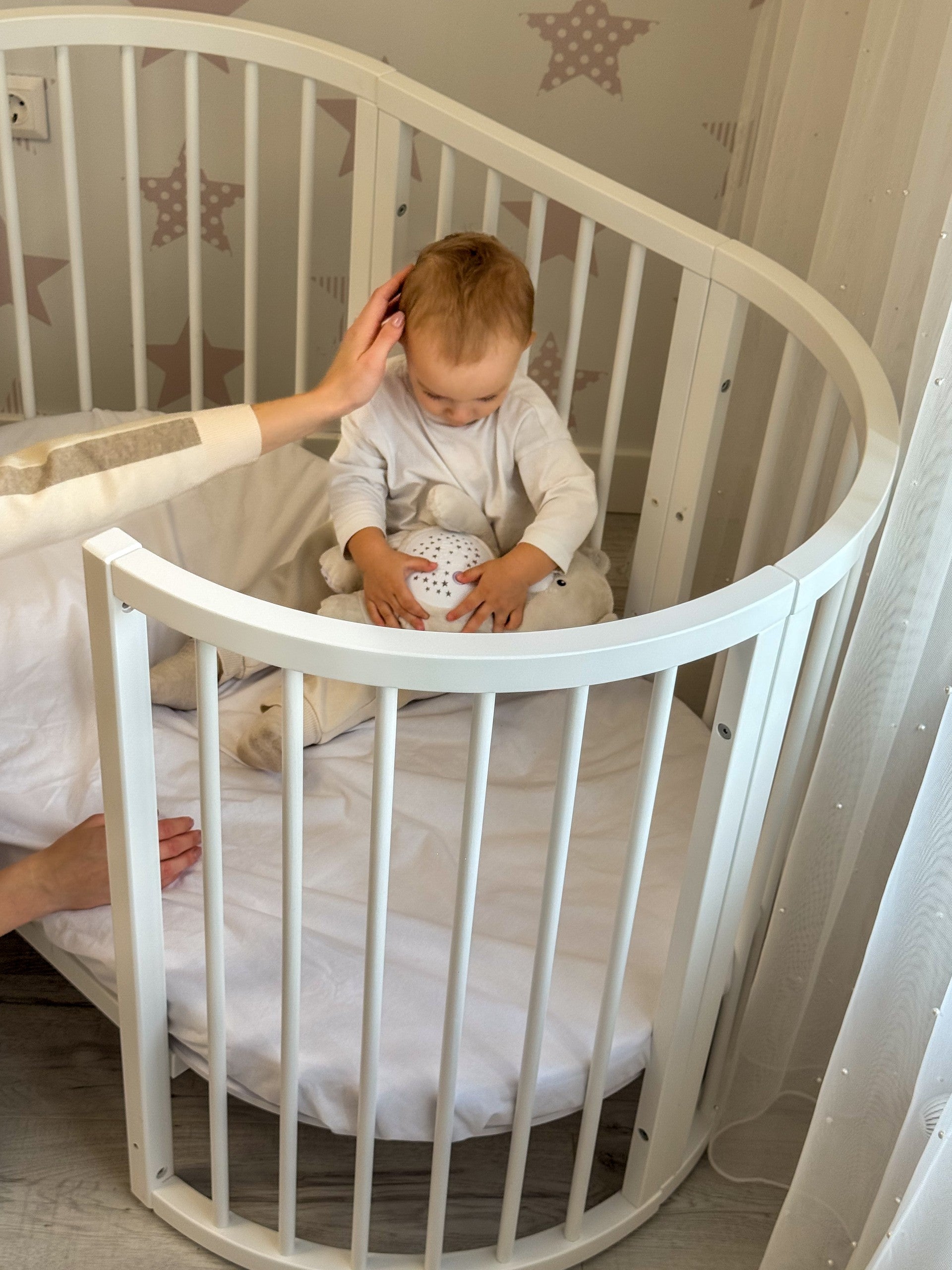 Round Baby Crib OLIN - White – that green store