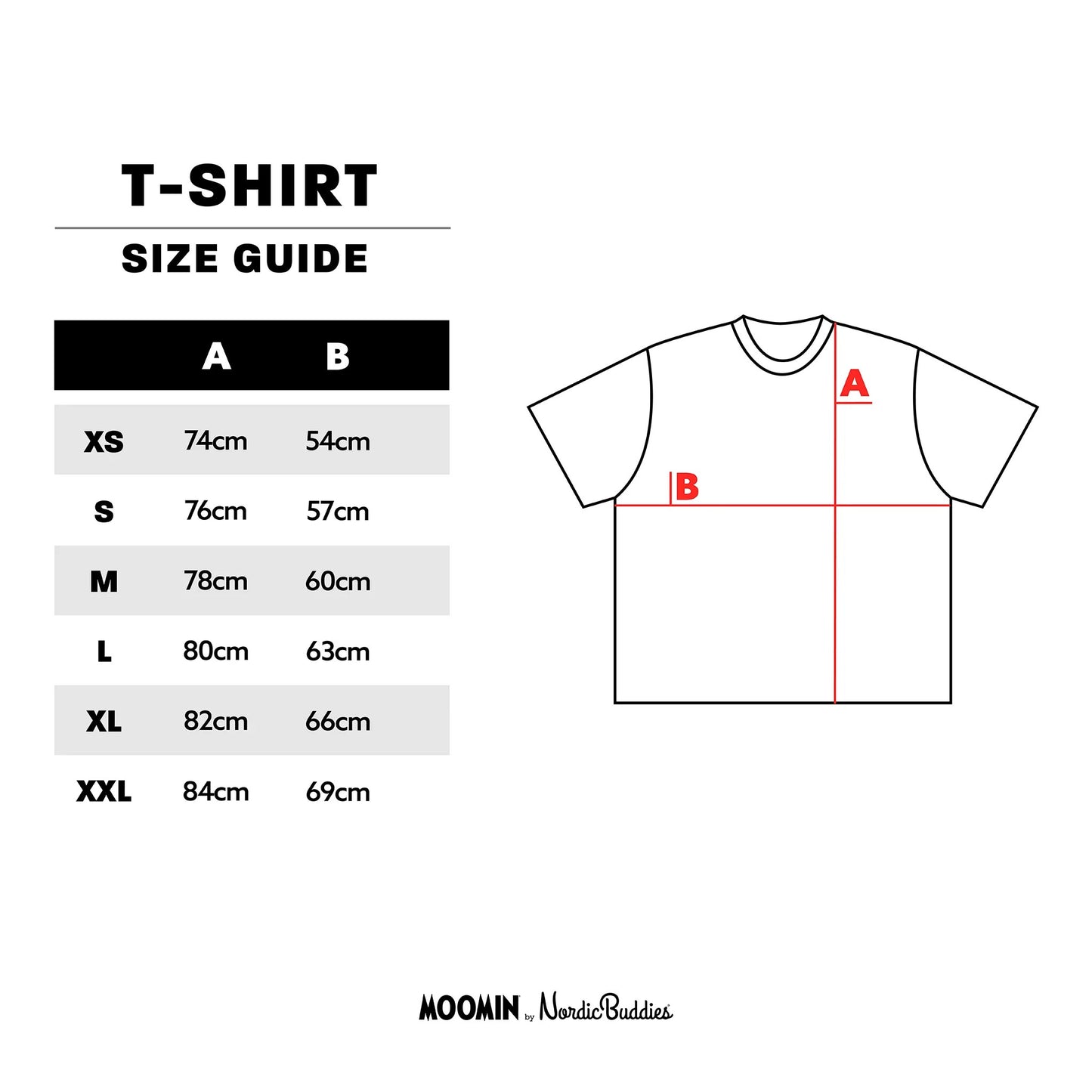 Size Guide of Organic Cotton Premium T-Shirt Sniff - Beige
