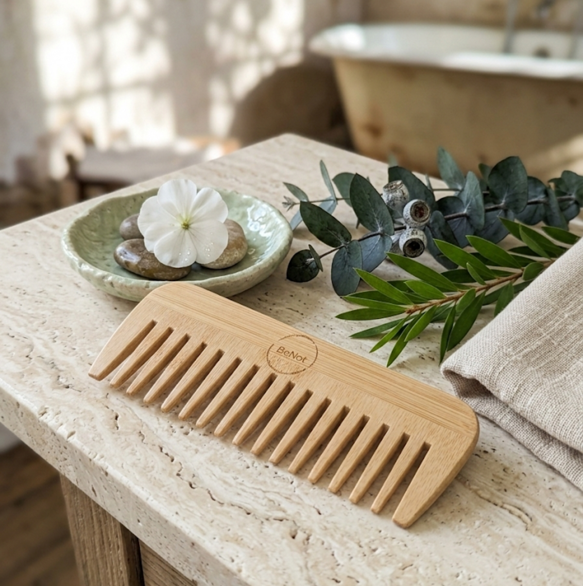 All-Natural Bamboo Hair Comb-1