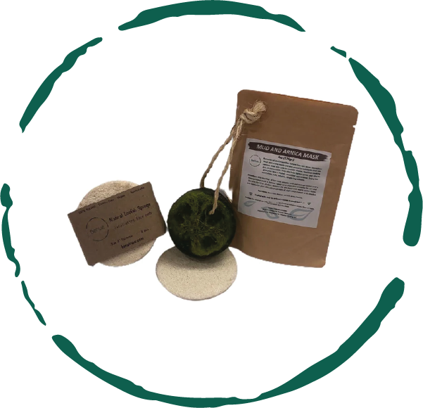 Handcrafted vegan facial cleanser soap bar infused with natural plant extracts