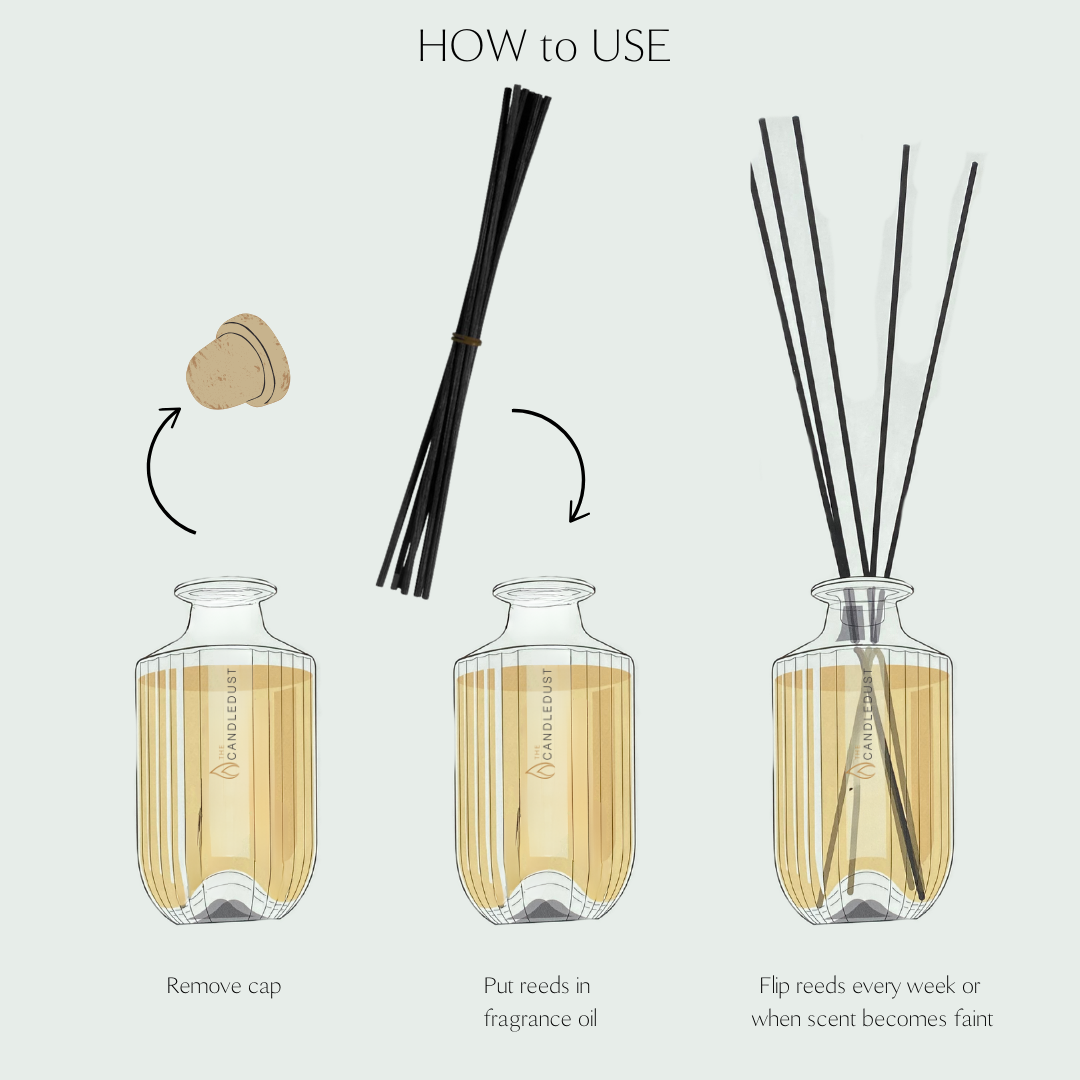 How to use Luxurious Room Diffuser, 500ml - Champagne Rhubarb