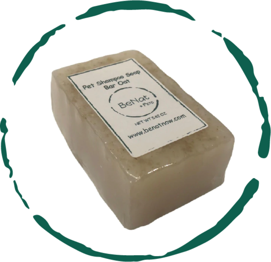 Other view of BeNat Pets All-Natural Oat Pet Shampoo Bar 5.8 oz product box for dogs and cat
