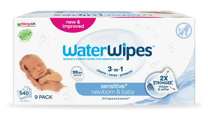 WaterWipes Baby Wipes Mega Pack 9 x 60 pcs