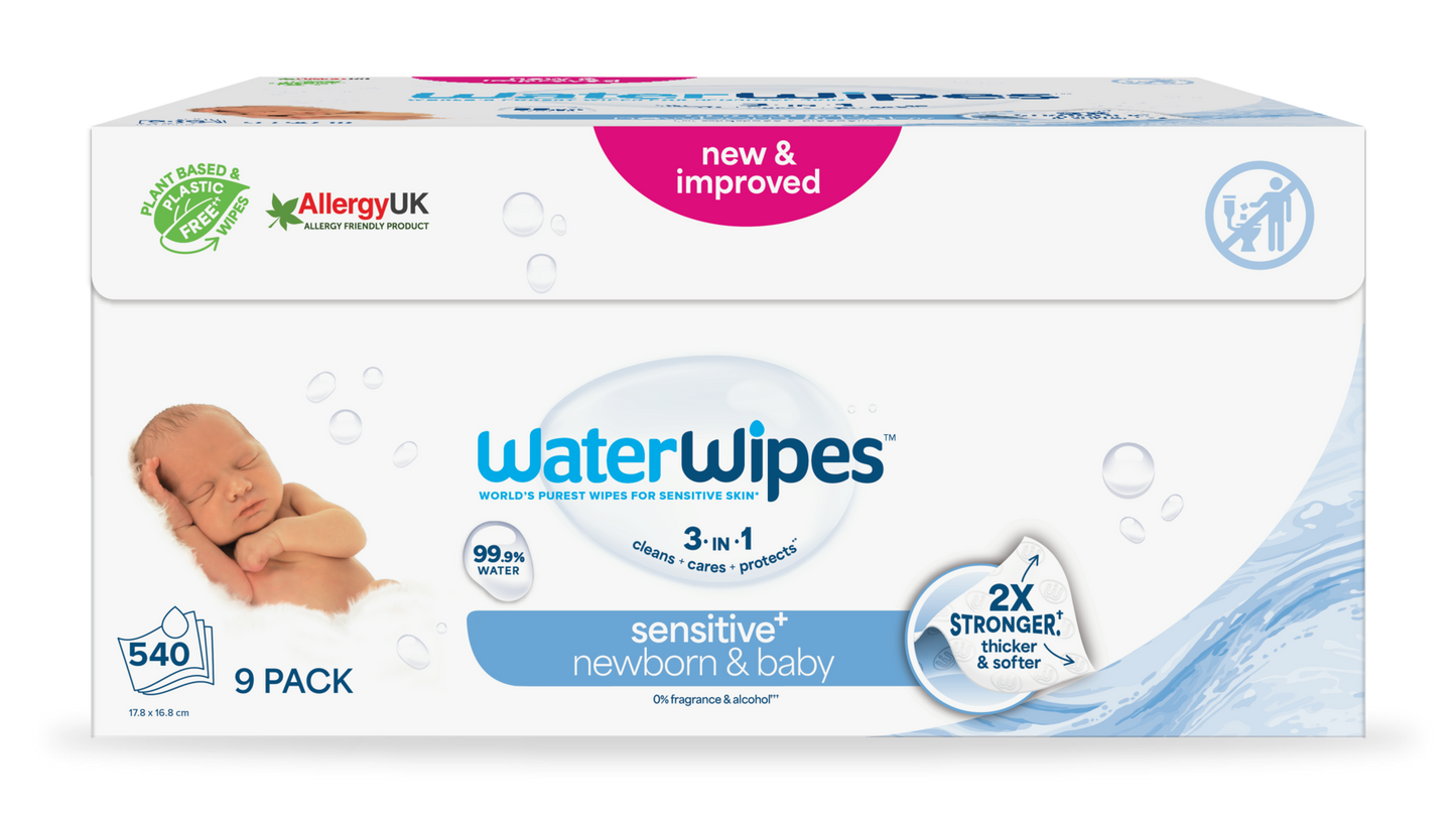WaterWipes Baby Wipes Mega Pack 9 x 60 pcs