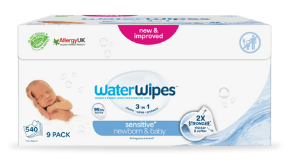 WaterWipes Baby Wipes Mega Pack 9 x 60 pcs