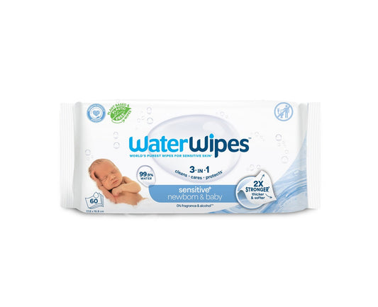 WaterWipes Baby Wipes Single Pack 12 x 60 pcs