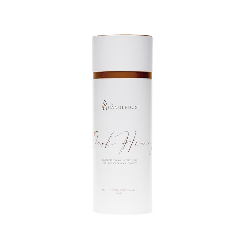 The Candledust powdered candle handmade with natural wax -  Dark Honey