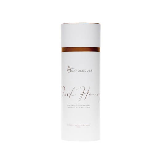 The Candledust powdered candle handmade with natural wax -  Dark Honey