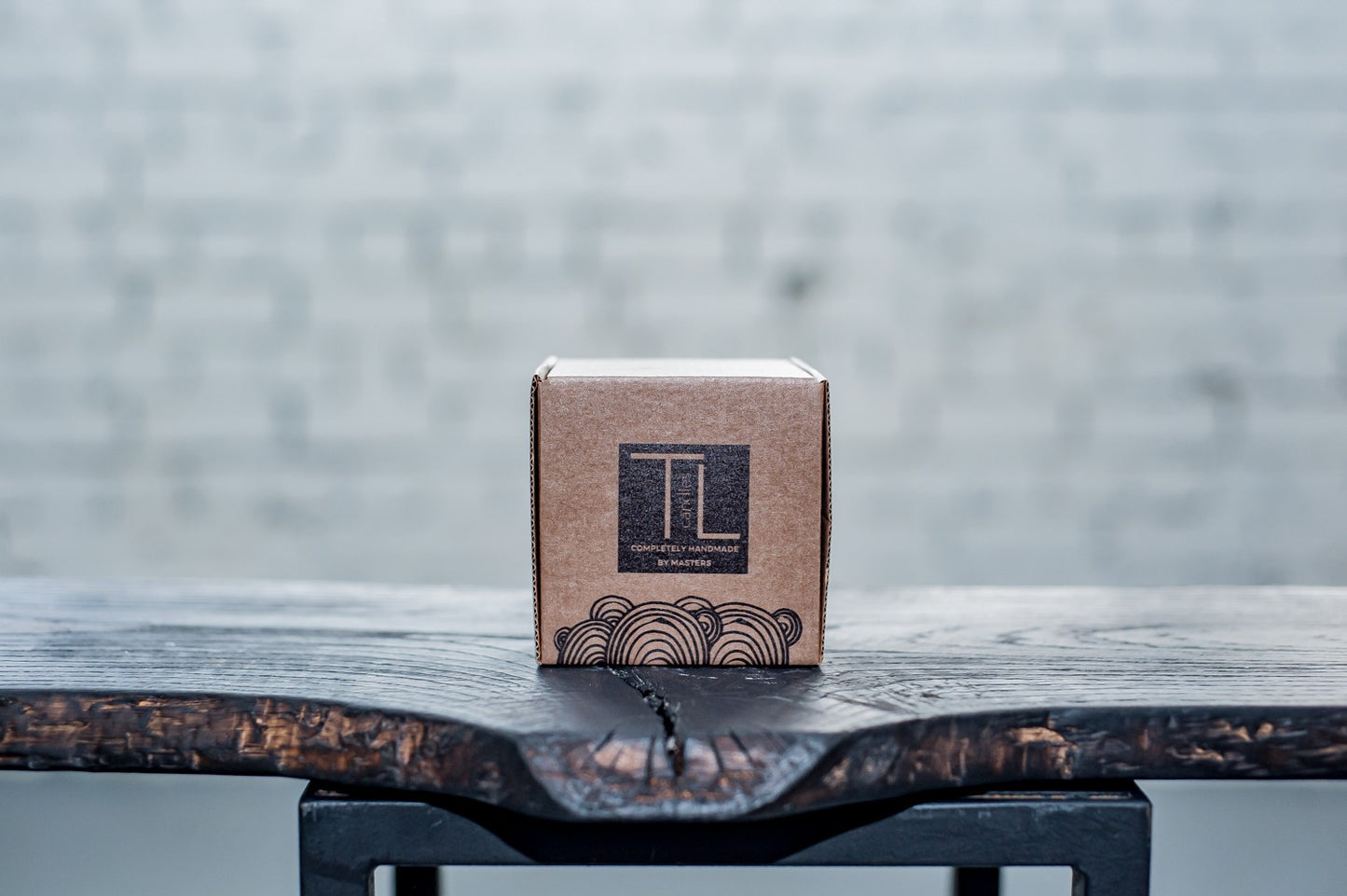Gift ready packaging for the light vanilla handmade soy wax candle