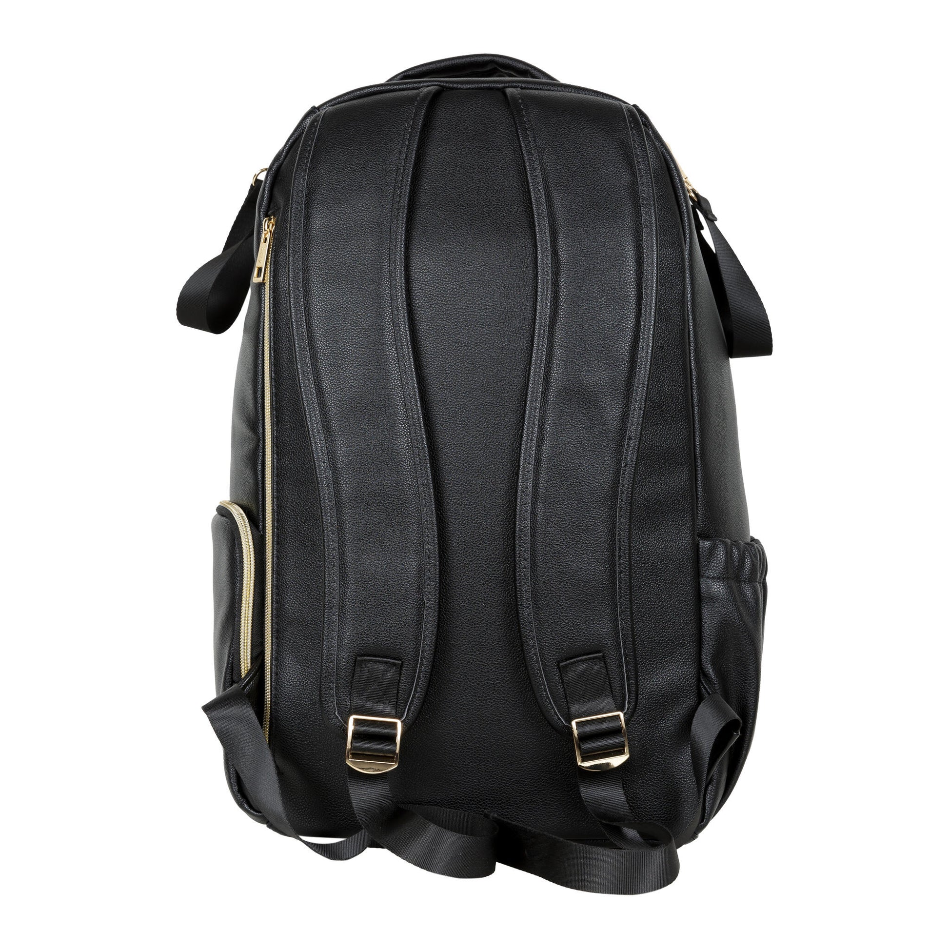 Rear view of the Espresso large backpack featuring the suitcase attachment strap