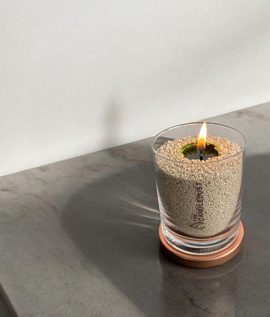 Minimalist colored vegetable wax pearls for modern home decor