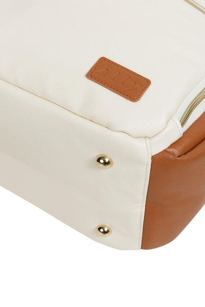 Kleiner Wickelrucksack – Cappuccino