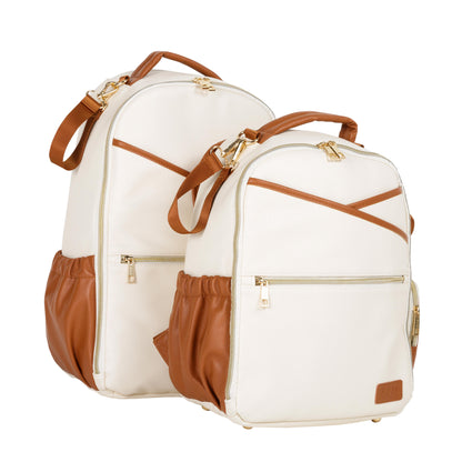 Kleiner Wickelrucksack – Cappuccino