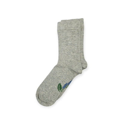 Nature's Friends 3-pack organic cotton kids socks bundle featuring penguin, robin, and plain styles | Eco Kiddies - plain socks