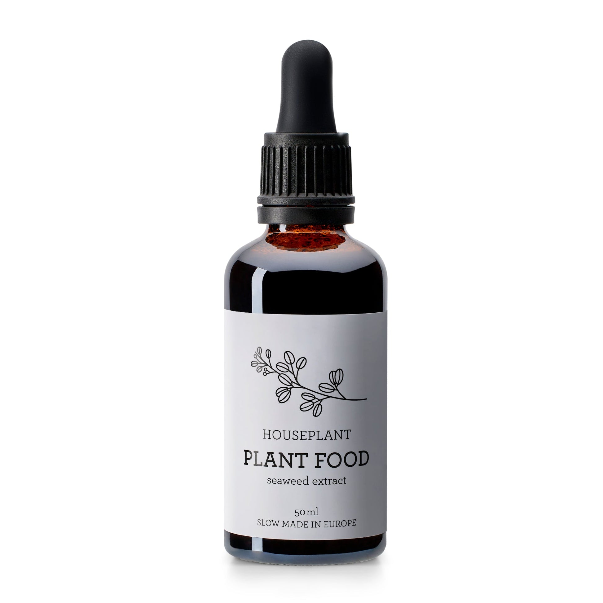 Organic liquid fertiliser with pipette for easy indoor plant feeding