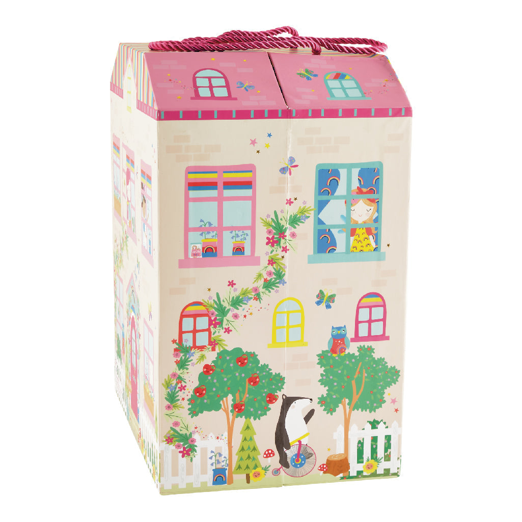 Spielbox mit Holzteilen – Regenbogenfee