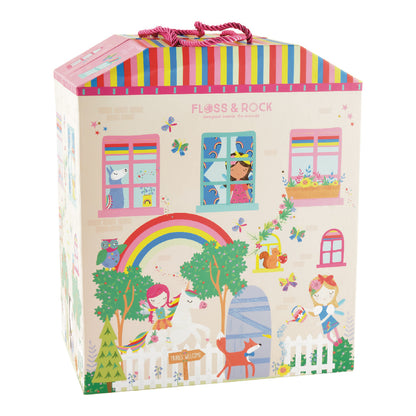 Spielbox mit Holzteilen – Regenbogenfee