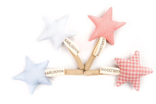 Karloova organic cotton sensory baby toy for eye-hand coordination