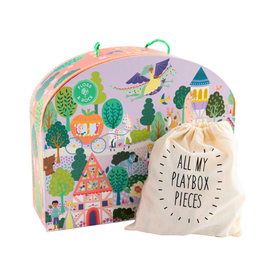 Spielbox mit Holzteilen - Märchen