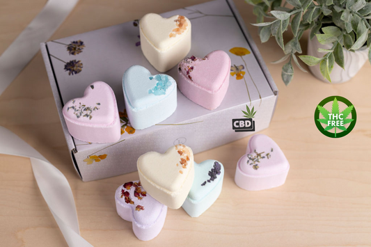 Other view of CBD Lavender Bath Bomb Gift Set - 8 natural 25mg CBD THC-free bath bombs | Lizush