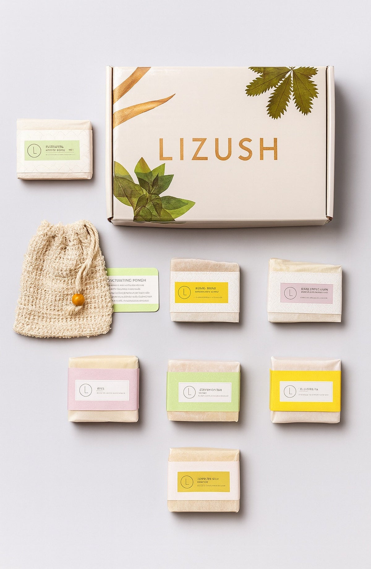 Natural Handmade Soap Gift Set – 6 Vegan Bars-1