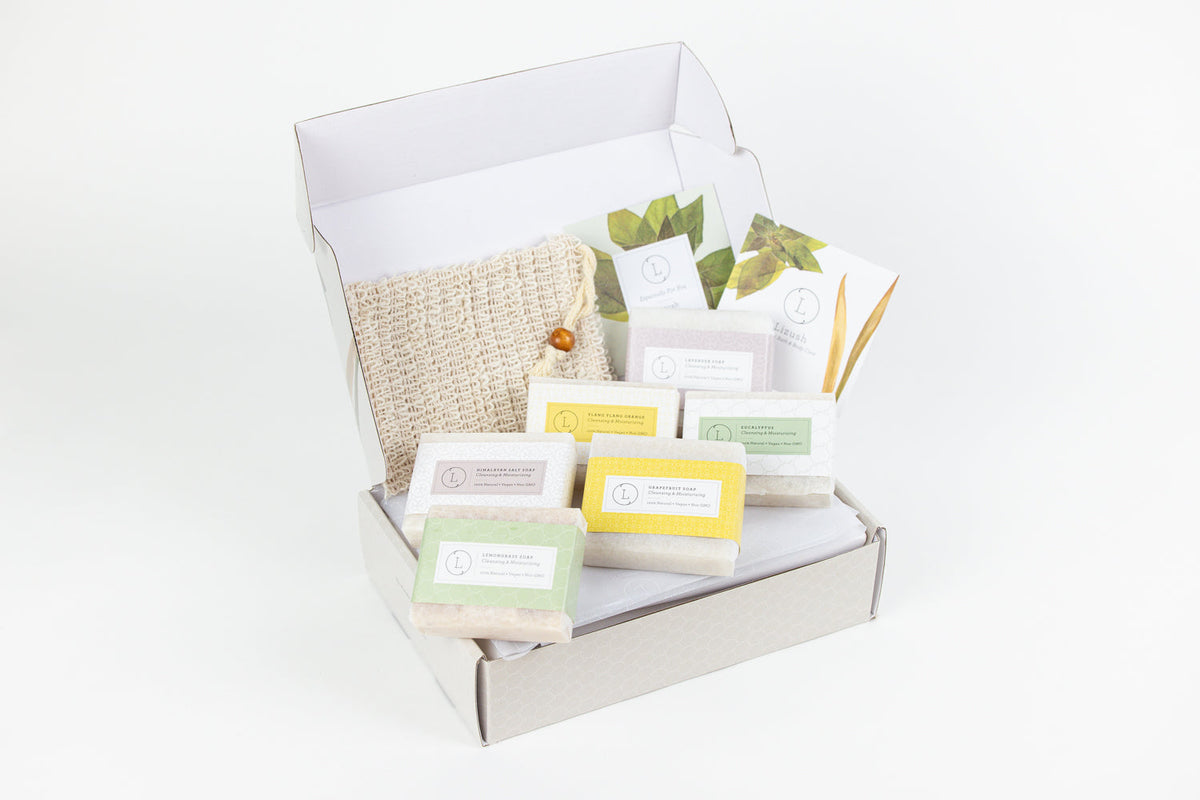 Natural Handmade Soap Gift Set – 6 Vegan Bars-0