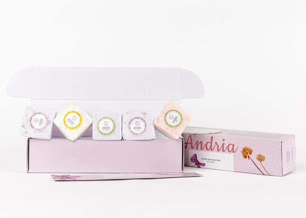 Mixed Scent Shower Steamers Gift Set - Assorted essential oil shower steamers gift box | Lizush