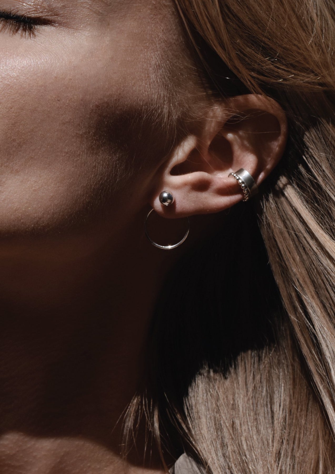 Chord Earrings - Silver