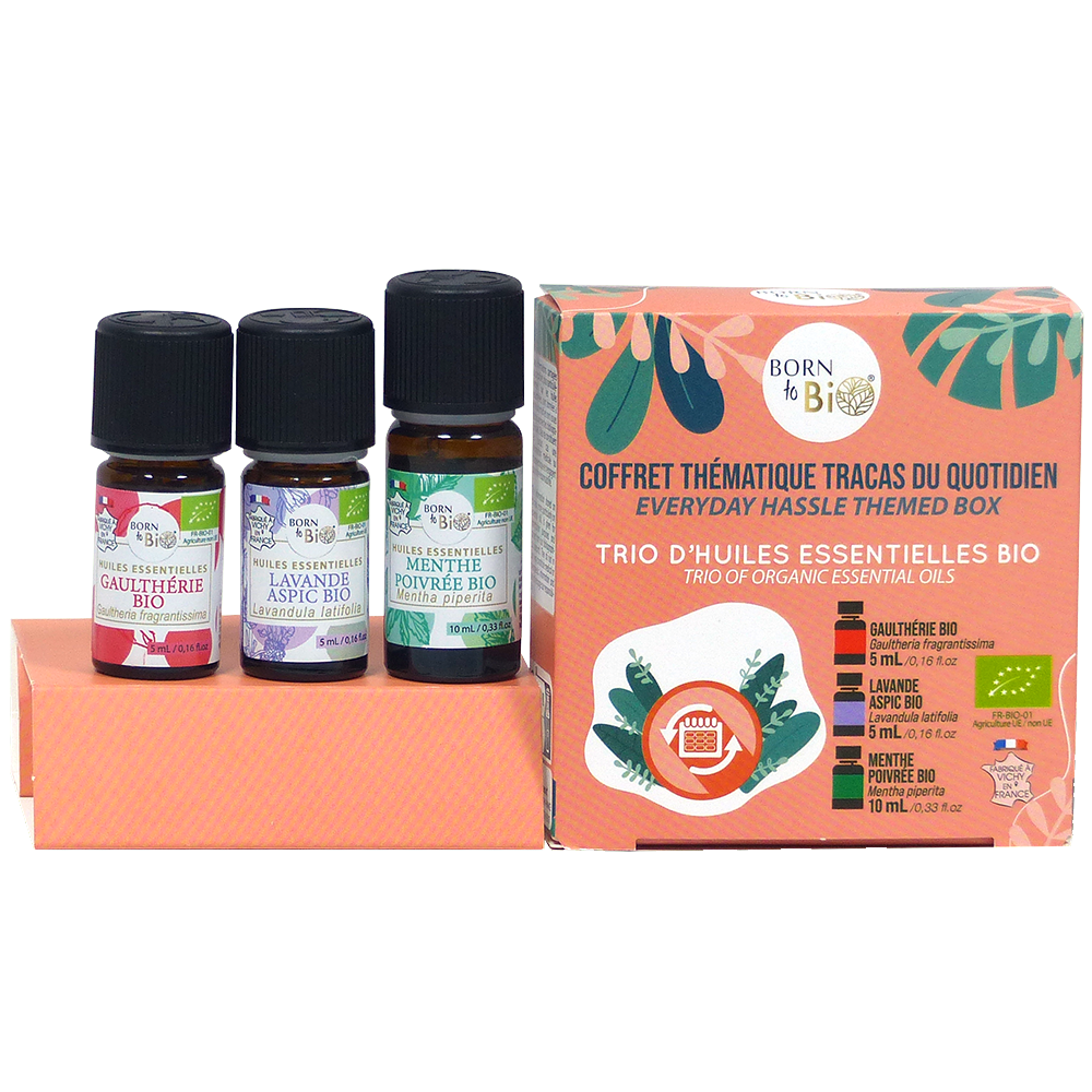 Born to Bio Daily Relief Wellness Set - Organic Aromatherapy Kit