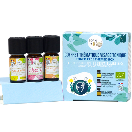 Born to Bio Tonic Face Care Set - Organic Skin Booster Kit - Made in France