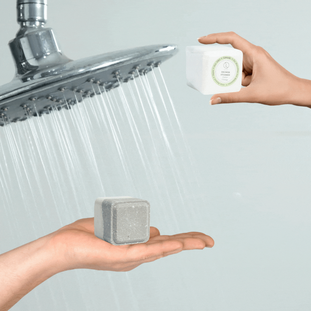 CBD Shower Steamers Gift Set - Essential oil shower steamer fizzing and dissolving | Lizush