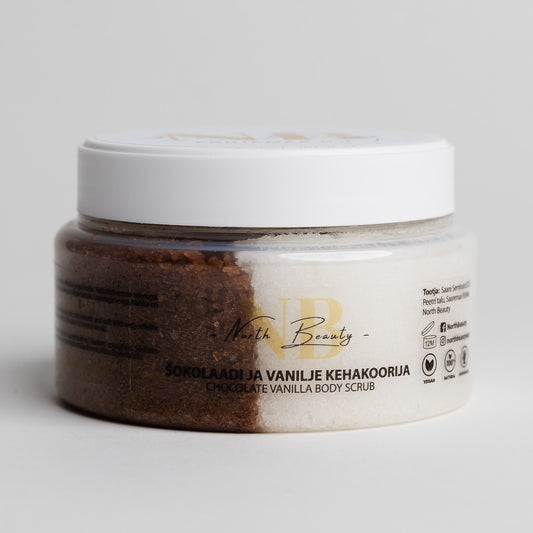 North Beauty Chocolate and Vanilla Body Scrub - Natural exfoliating treatment